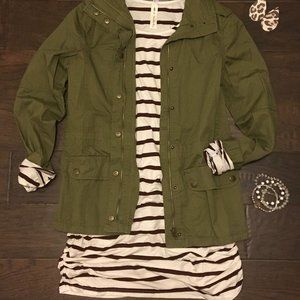Ivory & Wine Striped Tunic